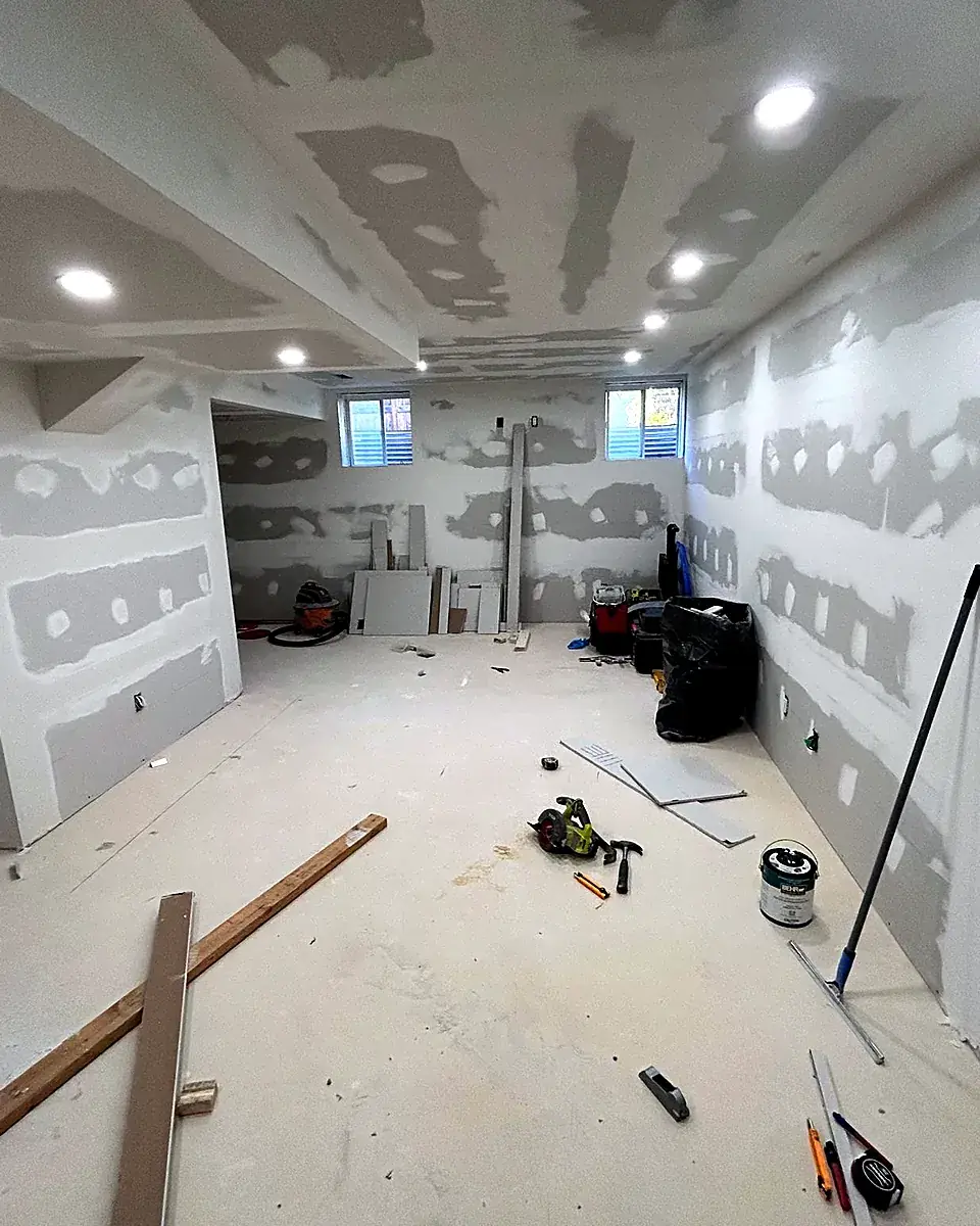 Basement finishing before renovation