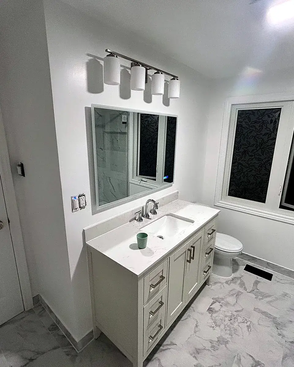 Main bathroom after renovation